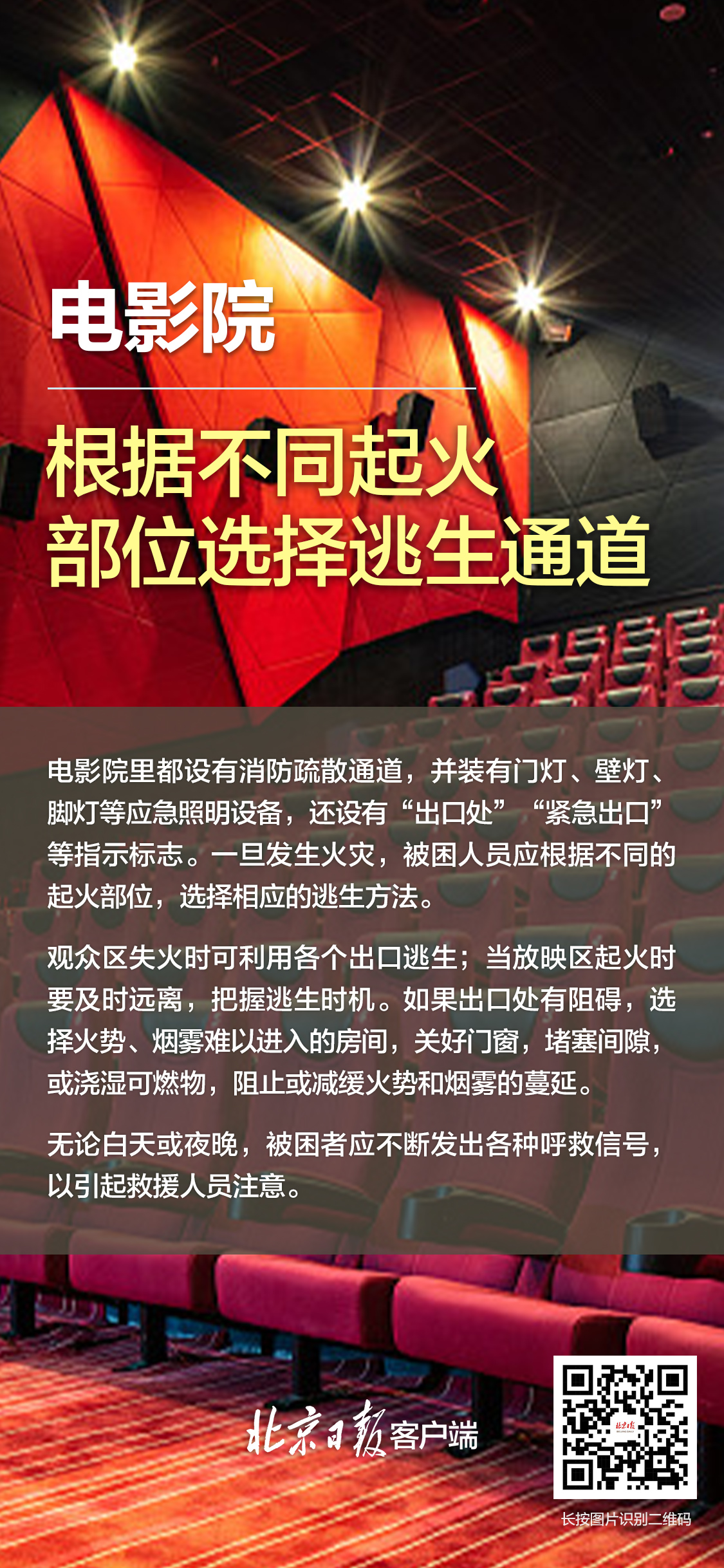 不同人員密集場所逃生法則，一組海報(bào)帶你了解！